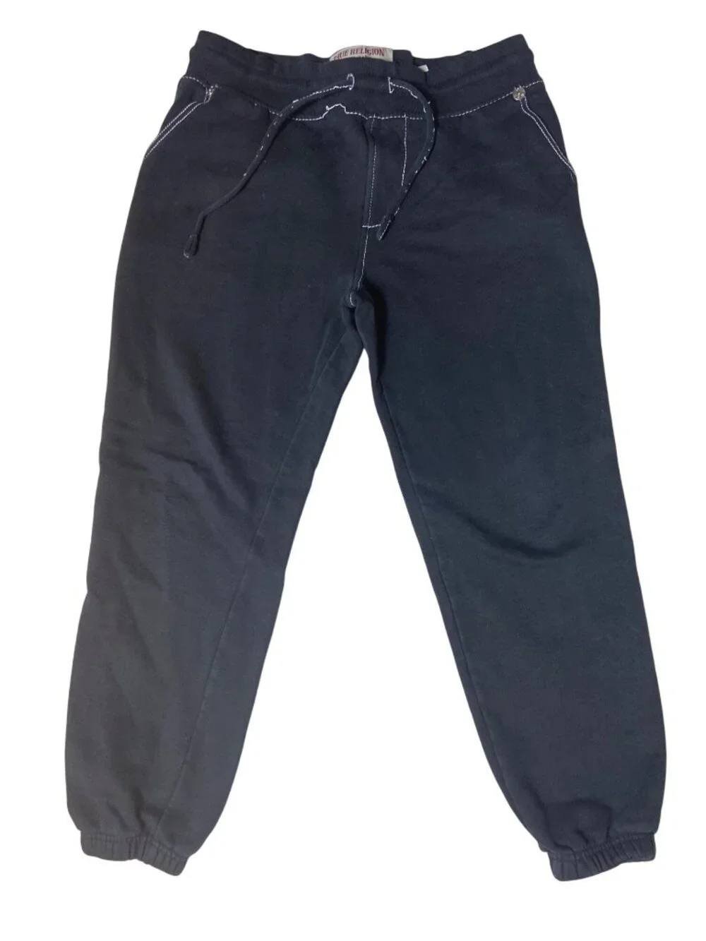 True Religion Black Jogger Sweatpants Medium Cotton/Polyester Blend Casual Wear